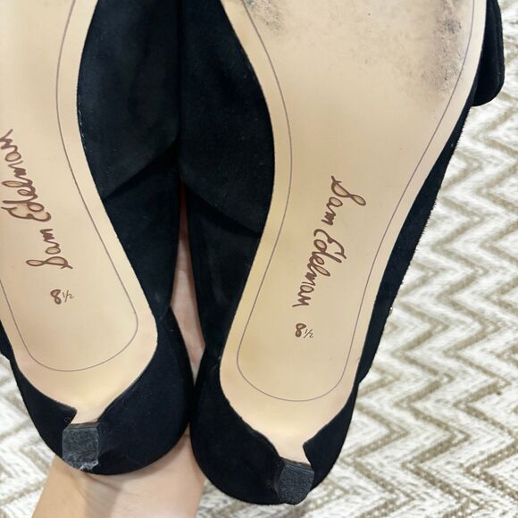 Sam Edelman Black Pointed Toe Mules - Picture 7 of 8